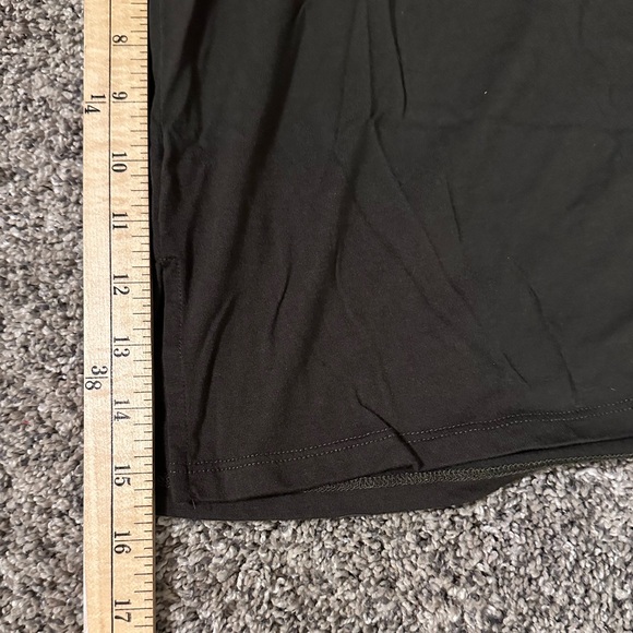 Olive green ruffle sleeve Michael Kors top. Size Large - Picture 4 of 5